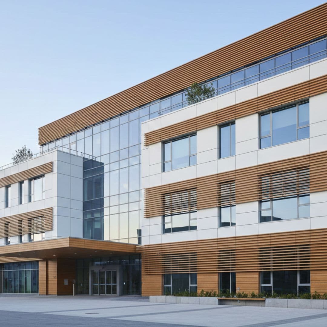 Hospitality Building Cladded ACP Louvers