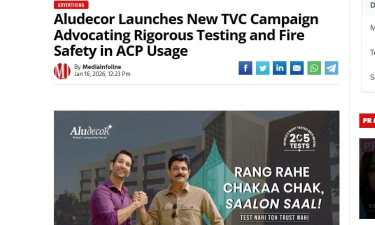 Aludecor TVC Launch Press release
